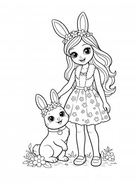 Раскраска Персонажи Энчатималс