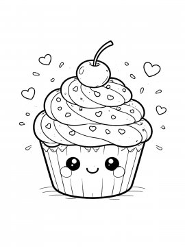 Раскраска Кексик для девочек