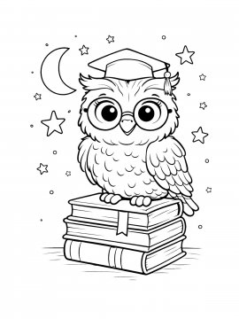 Раскраска Сказочная сова