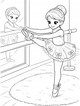 Раскраска Баллерина