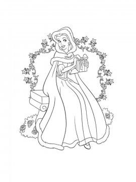 Раскраска Принцесса Белль-40