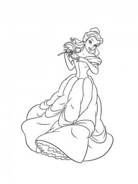 Раскраска Принцесса Белль-35