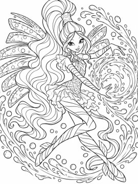 Raskraski Dlja Devochek Winx Leila 15