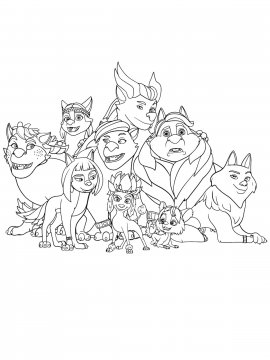 Раскраска 100% Волк 13 - Бесплатно распечатать