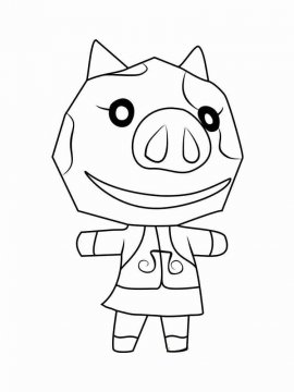 Раскраска Animal Crossing 18 - Бесплатно распечатать