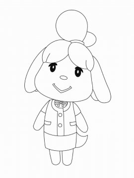 Раскраска Animal Crossing 31 - Бесплатно распечатать