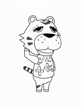 Раскраска Animal Crossing 51 - Бесплатно распечатать