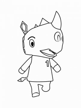 Раскраска Animal Crossing 63 - Бесплатно распечатать