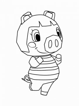 Раскраска Animal Crossing 69 - Бесплатно распечатать