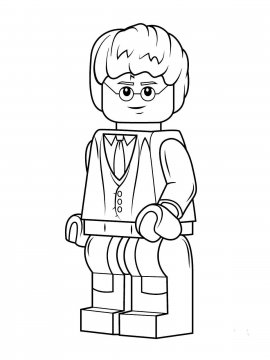 Раскраска LEGO Гарри Поттер 14 - Бесплатно распечатать