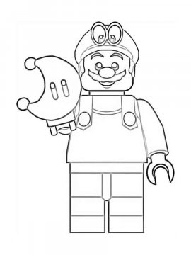 Раскраска LEGO Супер Марио 1 - Бесплатно распечатать