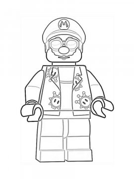 Раскраска LEGO Супер Марио 10 - Бесплатно распечатать