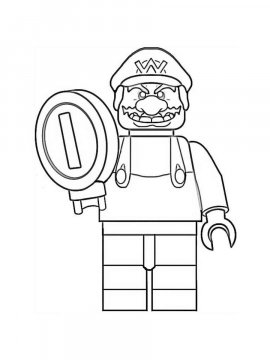 Раскраска LEGO Супер Марио 15 - Бесплатно распечатать