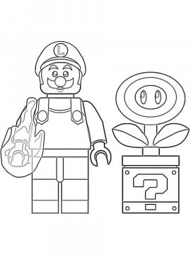 Раскраска LEGO Супер Марио 5 - Бесплатно распечатать