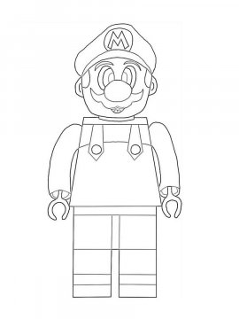 Раскраска LEGO Супер Марио 9 - Бесплатно распечатать