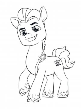 Раскраска My Little Pony: Новое поколение 12 - Бесплатно распечатать