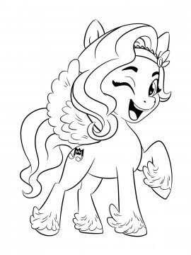 Раскраска My Little Pony: Новое поколение 20 - Бесплатно распечатать