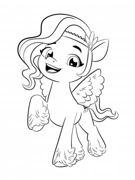 Раскраска My Little Pony: Новое поколение 21 - Бесплатно распечатать