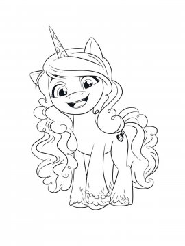 Раскраска My Little Pony: Новое поколение 15 - Бесплатно распечатать