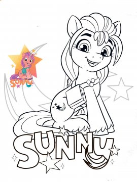 Раскраска My Little Pony: Новое поколение 17 - Бесплатно распечатать
