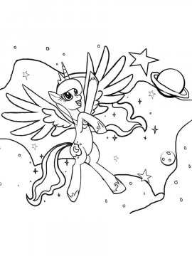 Раскраска Принцесса Луна 5 - Бесплатно распечатать
