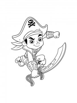 Раскраски Джейк и пираты Нетландии - Бесплатно распечатать