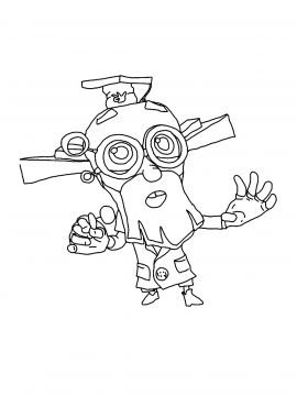 Раскраска Дедус в больших очках и с бородой объясняет что-то