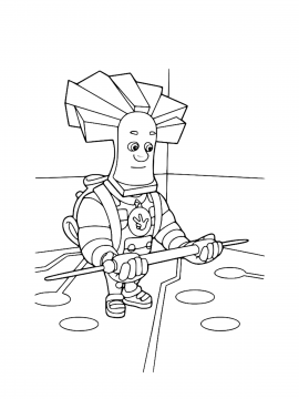 Раскраска Папус с большим предохронителем