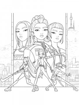 Раскраска Демон Хантерс