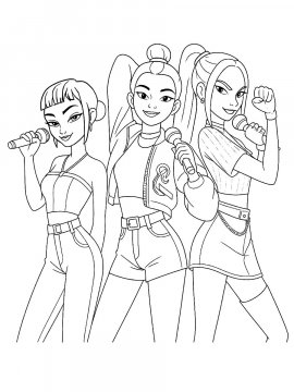 Раскраска Выступление Хантрикс