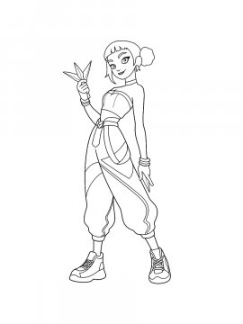 Раскраска Зои