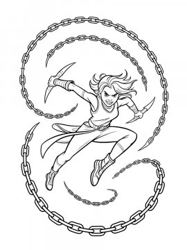 Раскраска Персонаж Демон Хантерс