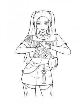 Раскраска Мира танцор Хантрикс