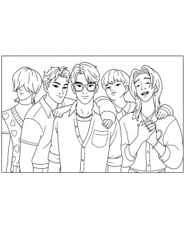 Раскраска Саджа Бойс