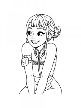 Раскраска Милашка Зои