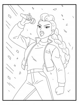 Раскраска Руми поет