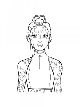 Раскраска Руми с узорами