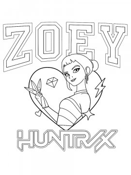 Раскраска Зои Хантрикс