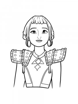 Раскраска Охотница Зои