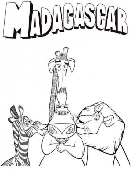 Раскраски Мадагаскар - Бесплатно распечатать