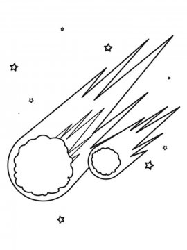 Раскраска Комета 12 - Бесплатно распечатать