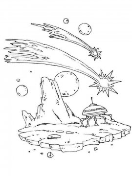 Раскраска Комета 8 - Бесплатно распечатать