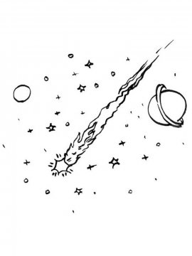 Раскраска Комета 9 - Бесплатно распечатать