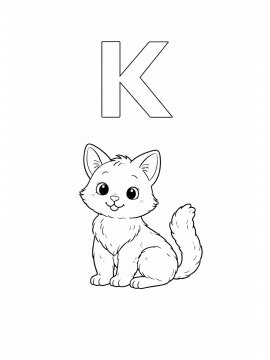 Раскраска Буква К