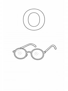 Раскраска Буква О