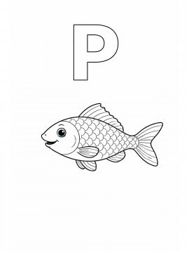 Раскраска Буква Р