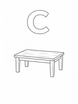 Раскраска Буква С