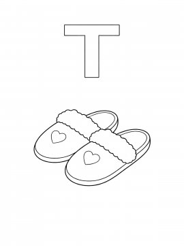 Раскраска Буква Т