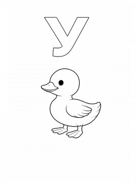 Раскраска Буква У