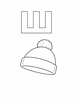 Раскраска Буква Ш